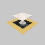 SUMI LEVEL – Nevidljivi kvadratni tuš slivnik sa 3 m² DRY 50 membrane - Слика 3
