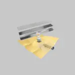 LINEAR FLAT MC - Linijska kanalica za mikrocement I keramiku sa 3m² DRY hidroizacione membrane - Слика 3